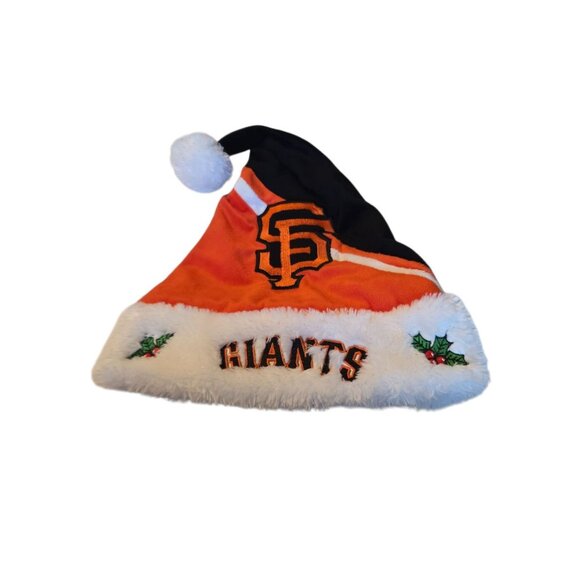 MLB SAN FRANCISCO GIANTS EMBROIDERED SANTA HOLIDAY HAT XMAS CHRISTMAS - Picture 1 of 7